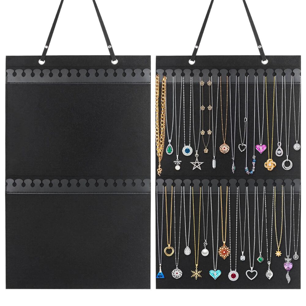 Hanging Necklace Holder - Black Jewelry Organizer, NWT
